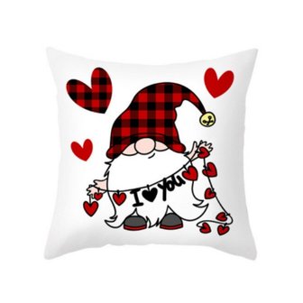 Decorative pillowcases Gnomes / Gnomes 01 to 04 (45cm/4pcs) - Valentine&#039;s Day - Mother&#039;s Day TIP