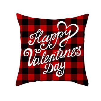 Decorative pillowcase Happy Valentines Day 06 (45cm) - Valentine&#039;s Day TIP