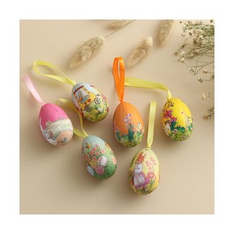 Decoration Easter eggs assorted (12 pieces)