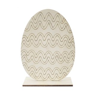 Wooden Easter egg to paint / color yourself (15cm)