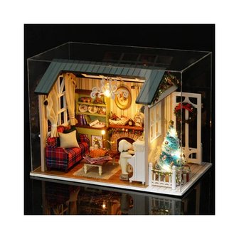 DIY Handcraft Miniature Project My Little Country Lodge In Christmas Dolls House 