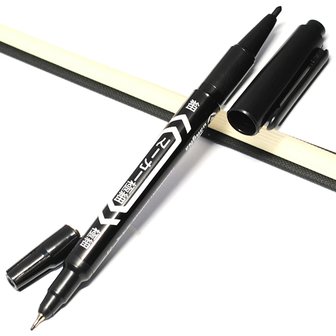 Scratch drawing Correction pen black (2 pieces)