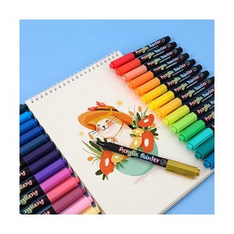 Acrylic markers set 12 colors - Shop now - JobaStores