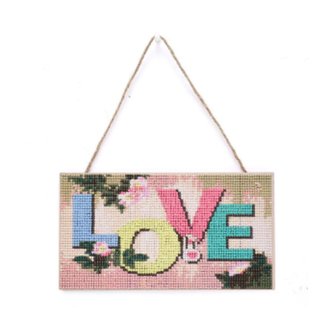 Diamond Painting Welcome Sign 19 25cm (Love)