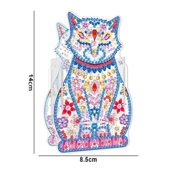 Diamond Painting Pencil Box 04 Cat (14cm)