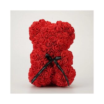 Seaweed bear with bow Red 25cm (Valentine&#039;s Day / Mother&#039;s Day TIP)