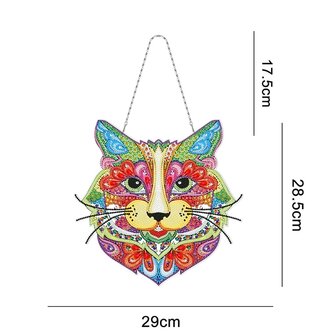 Diamond Painting Hanging Ornament Cat (30cm)