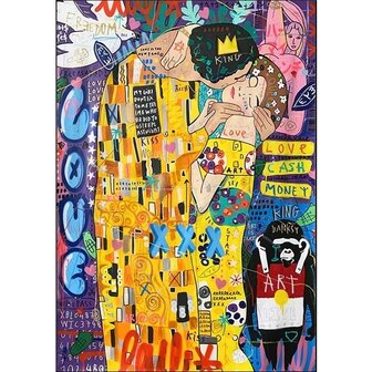 Diamond Painting Gustav Klimt The Kiss Graffiti 40x50cm