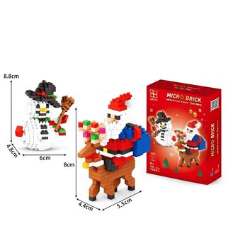 Nanoblocks building kit Santa Claus and Snowman (720 parts)