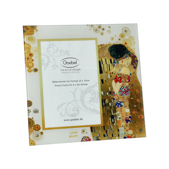 Goebel - Gustav Klimt | Photo frame The Kiss | Glass - for 10x15cm photo