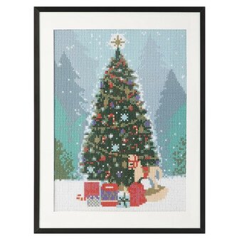Grafix Diamond Painting Christmas Tree 30x40cm - Round