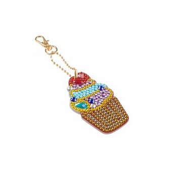 Grafix Diamond Painting Keychain Cupcake