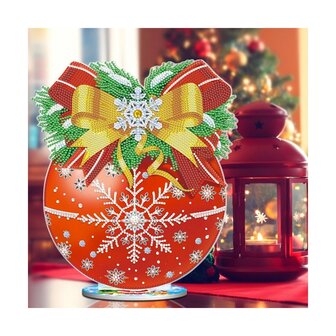 Diamond Painting Standing Christmas Ornament Bauble (30cm)