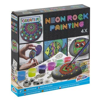 Grafix Neon Rock Painting starter set