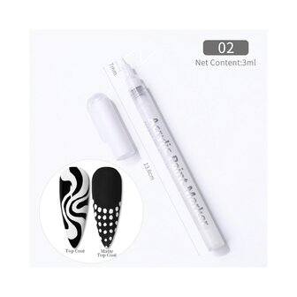 Nail Art Gel Nail Polish Pen Set 01 (3 pieces)