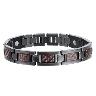 Magnetic Titanium (men&#039;s) bracelet Noah Red
