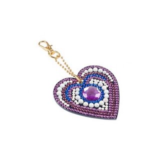 Grafix Diamond Painting Keychain Heart