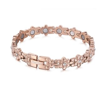 Magnetic Steel (ladies) bracelet Julia Rosegold-coloured