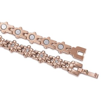 Magnetic Steel (ladies) bracelet Julia Rosegold-coloured