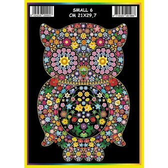 ColorVelvet Velvet coloring page small no. 6 with markers (21x29cm)