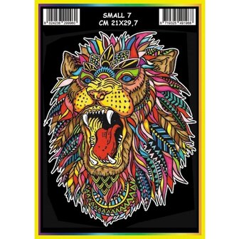 ColorVelvet Velvet coloring page small no. 7 with markers (21x29cm)