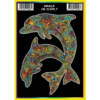 ColorVelvet Velvet coloring page small no. 9 without markers (21x29cm)