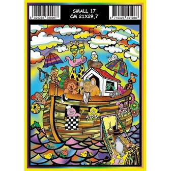 ColorVelvet Velvet coloring page small no. 17 with markers (21x29cm)
