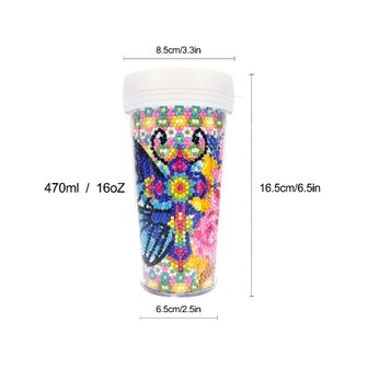 Diamond Painting Drinking Cup 03 (Vincent van Gogh - Starry Night)