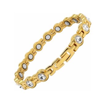 Magnetic Steel (ladies) bracelet Aggy 16 (Gold colored)