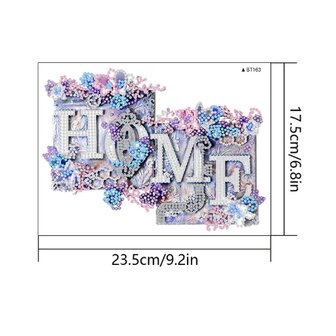 Diamond Painting Sticker Large - Home (23cm)
