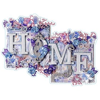 Diamond Painting Sticker Large - Home (23cm)