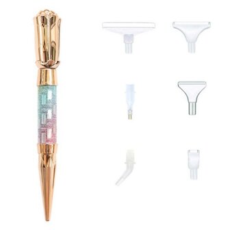Diamond Painting Pen Rose Gold 02 with attachments