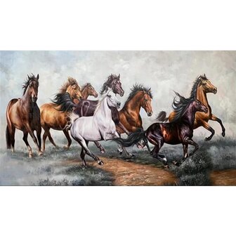 Diamond Painting Running Horses 02 (size and shape of stones of your choice)