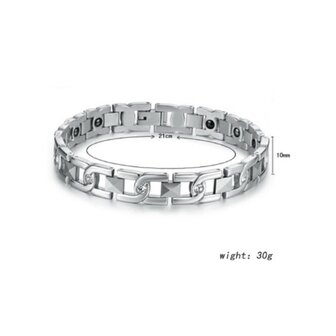 Magnetic Steel (ladies) bracelet Katy 01 (10mm)