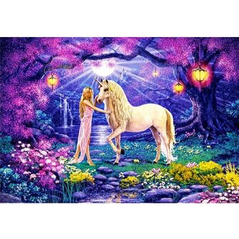 Diamond Painting Unicorn 02 (size and shape of stones of your choice)