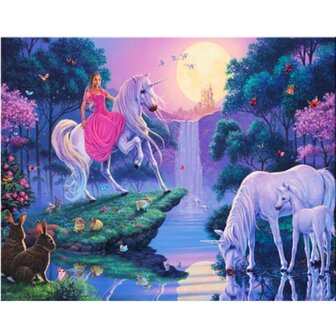 Diamond Painting Unicorn 07 (size and shape of stones of your choice)
