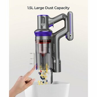 Laresar - Elite 3 Steel Vacuum cleaner - bagless - cordless - 1.5 liter reservoir