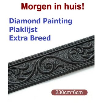 Diamond Painting Glue list on roll extra wide black (230x5cm)