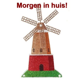 Diamond Painting Staand ornament met beweging Molen (26cm)