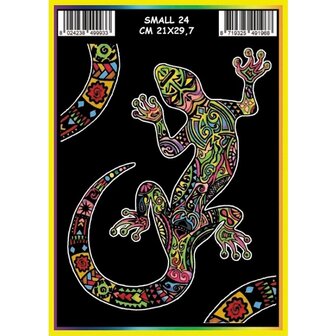 ColorVelvet Velvet coloring page small no. 24 with markers (21x29cm)