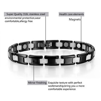 Magnetic Steel (ladies) bracelet Indy