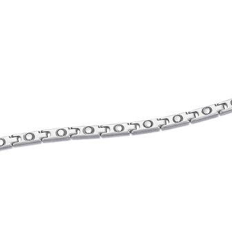 Magnetic Steel (ladies) bracelet Emmy (Silver colored)