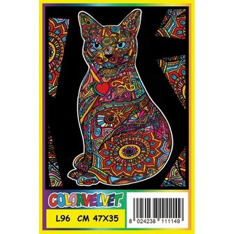 ColorVelvet Velvet coloring page large nr. L96 without markers (47x35cm) -  Shop now - JobaStores