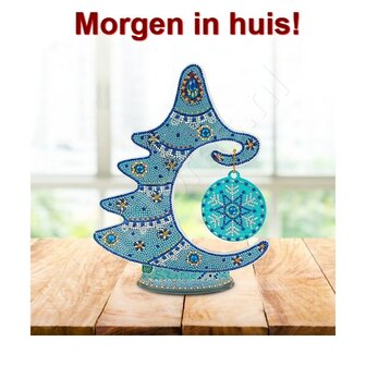 Diamond Painting Kerstboom op standaard 01