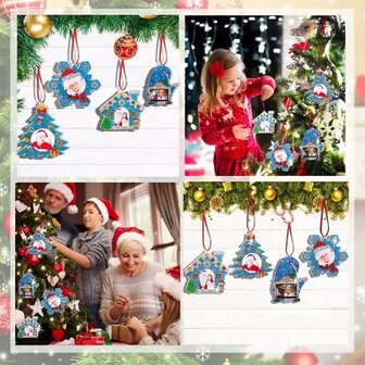 Diamond Painting Christmas Ornament Photo Frame Set 003 (4 pieces)