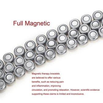 Magnetic steel women&#039;s / men&#039;s bracelet Lacy (gold + silver colored)