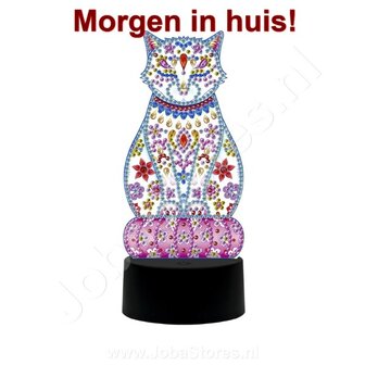 Diamond Painting 3D Illusion Lamp Cat