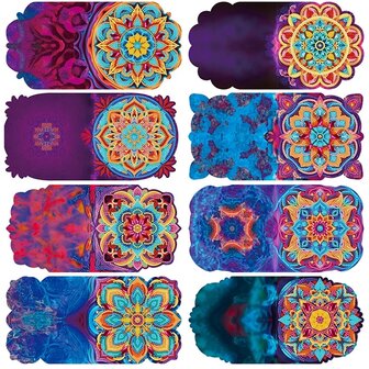 Diamond Painting Greeting Cards Set Mandala (8 cards)