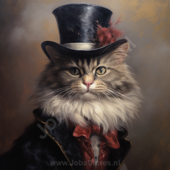Diamond Painting Aristocratische Kat met hoed