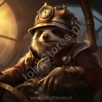 Diamond Painting Steampunk Luiaard